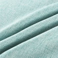 thumbnail image 5 of EvJk Set of 2 Aqua Throw Pillow Covers Vintage Linen Trimmed Cushion Covers, 18"x18", 5 of 6