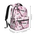 thumbnail image 2 of Honeii Eiffel Tower and Butterflies Print Backpack for Both Men and Women, Basic Bookbag for College, Work, or Travel,Rucksack Computer Bag-One Size, 2 of 5