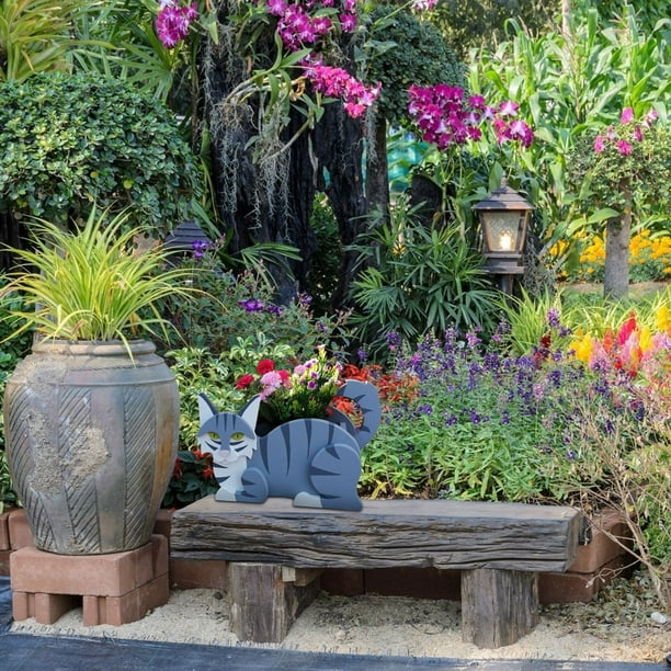 Black Friday Deals Cute Cat Shape Garden Flower Pot Plant Planting Pot  Garden Decoration