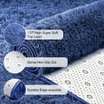 thumbnail image 7 of GPED Fluffy Area Rug,6x9 ft Soft Shaggy Rugs Fluffy Carpets, Non-Skid Plush Area Rugs for Living Room Bedroom Decor（Blue）, 7 of 7