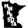 thumbnail image 1 of Minnesota Home Hometown United States Wall Decals for Walls Peel and Stick wall art murals Black Medium 18 Inch, 1 of 2