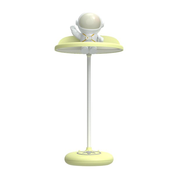 Spaceman LED Lámpara de mesa Timing Phone Stand Holder Eye Caring USB Night Amarillo Zulema Luz de escritorio