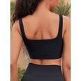 thumbnail image 3 of Sociala Backless Bikini Tops for Womens Square Neck Swim Tops Built-in Bra, 3 of 7