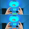 thumbnail image 5 of Lámpara de música regulable con altavoz wifi, luz de techo LED 2 en 1 para dormitorio, sala de estar, habitación de niños, 36 W, luz de techo musical RGB con función de memoria, 5 of 5