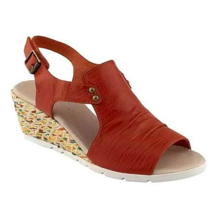 

Sngxgn Women’s Easy Closure Open Toed Sandals for Seniors - Indoor Heated Slippers Women Red 7.5