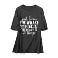 thumbnail image 3 of Women's Oversized Top Vintage Loose Short Sleeve T Shirt Womens Long Tee Shirt Workout T Shirts Women Women Short Sleeve Tee Shirts Womens Neck Long Sleeve Thermal Shirts Womens Athletic Wear Tee, 3 of 3