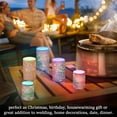 thumbnail image 7 of Christmas Tree Gift Box Flickering Flameless Candles Battery Operated with Remote Timer LED Pillar Candles Set of 2, 7 of 7