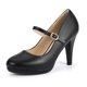thumbnail image 1 of Zapatos IDIFU negros con punta cerrada Mary Jane para mujer, negros, 1 of 6