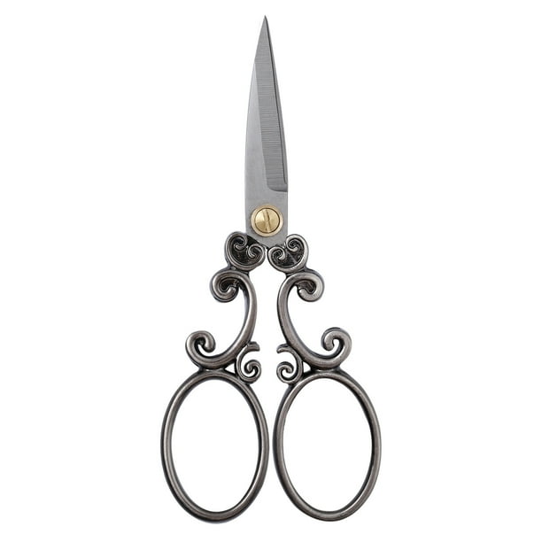 Tijeras de costura europeas vintage de acero inoxidable, herramientas de bricolaje, tijeras de modista con patrón de nubes, tijeras para bordado, manualidades, trabajos de arte y uso diario