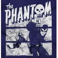 thumbnail image 2 of the Phantom Vintage Comic Book Skull Women's T Shirt Ladies Tee Brisco Brands S, 2 of 5