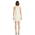 thumbnail image 4 of Planet Gold Clothing Women's Rhinestone Trim Dress with Asymmetric Hem, Sizes XS-XXXL, 4 of 5