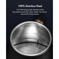 thumbnail image 4 of Electric Kettle Temperature Control, Gooseneck 28Oz Pour over Kettle for Coffee & Tea, Safe Stainless Steel Inner, Black, 4 of 12