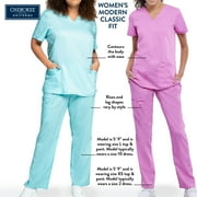 Cherokee Workwear Professionals Women's Scrubs Pant Mid Rise Straight Leg Pull-On Cargo WW170