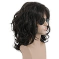 thumbnail image 3 of Peluca de Halloween con estilo de los años 70 y 80, larga y rizada en tono marrón oscuro, apta tanto para hombres como mujeres; ideal para disfraces y cosplay de anime, 3 of 3