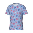 thumbnail image 3 of Rocae Strawberry And Flowers for Men's Moisture-Wicking Crew Tee - T-Shirt for Sports, Outdoor Activities, and Casual WearXX-Large, 3 of 9