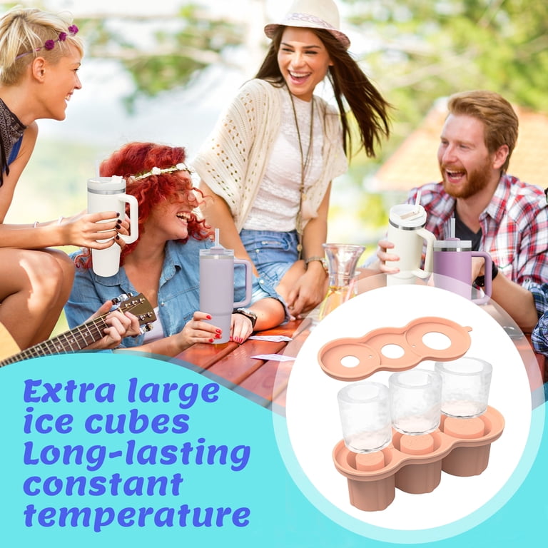 TNOBHG Hollow Cylindrical Ice Cube Maker Silicone Ice Mold