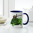 thumbnail image 4 of CafePress - Snail Riding Turtle - 11 oz Ceramic Mug - Novelty Coffee Tea Cup, 4 of 4