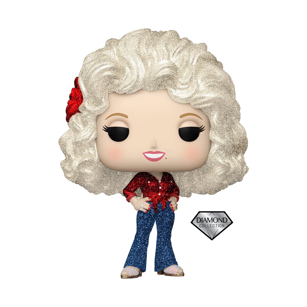 Dolly Parton '77 Tour Diamond Glitter Funko Pop! Vinyl Figure #351 - Entertainment Earth Exclusive Limited Edition
