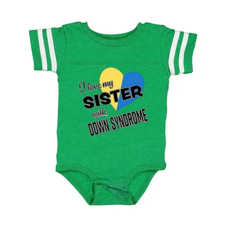 

Inktastic I Love my Sister with Down Syndrome Boys or Girls Baby Bodysuit