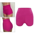 thumbnail image 3 of lionlar Shorts de Sport pour Femmes, Course, Entraînement, Taille Haute, Yoga, Rose Rouge P, 3 of 9
