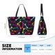 thumbnail image 4 of Fotbe Colorful Dragonflies Bolsa de Viaje para Playa - Resistente al Agua, Bolsa Tote de Gran Capacidad y Ligera con 7 Bolsillos para Mujeres y Hombres, 4 of 7