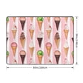 thumbnail image 2 of Area Rugs For Living Room Decor - Summer Ice Cream Pink Soft Anti Slip Throw Washable Rugs 5x7 For Bedroom, Indoor Carpet For Bedroom Living Room 80x58In, 2 of 7