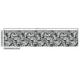 thumbnail image 3 of Ambesonne Koi Fabric by the Yard Upholstery, Carp Fish and Peony Flowers, 5 Yards, Dark Night Blue Eggshell, 3 of 5