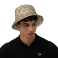 thumbnail image 6 of Daiia Paisley Floral 1 Pattern Bucket Hat - Trendy Cotton Sun Hat for Beach, Golf, Fishing - Fun Outdoor Vacation Boonie for Men and Women, 6 of 9