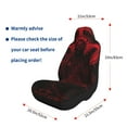 thumbnail image 3 of Uemuo Red Gothic Skeleton Throne Pattern Car Seat Covers for Front Seats Waterproof Seat Covers for Cars, Universal Auto Front Seats Protector Fits for Car-1, 3 of 6