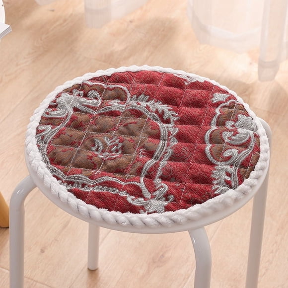 Nvzi Cojín para jardín, terraza, hogar, cocina, oficina, grueso y cómodo, 11,81 x 11,81 pulgadas (rojo A)