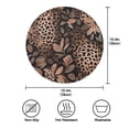 thumbnail image 4 of IAUYY Set of 4 Round Placemats for Dining Tables Heat-Resistant and Wear-Resistant DIY Printing Design Table Placemats，Applicable for Christmas The Perfect Leopard Print Pattern, 4 of 7