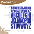 thumbnail image 2 of 10 Sheet Vinyl Letter Sticker, 1 Inch, 2 Inch 520Pcs Stick Letters, Dark Blue, 2 of 6