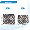 thumbnail image 4 of FORMRS 13-13.3 inch Laptop Sleeve Case Soft Carrying Quilted Computer Bag Cover, Blue Circle Mosaic, 4 of 7