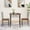 Brown-Highbackrest, variant on Seizeen Simple Dining Table Set for 2, 3 Pieces Wood Grain Table & Chairs for Bistro Pub Home, Compact Small Breakfast Table and Chairs Set