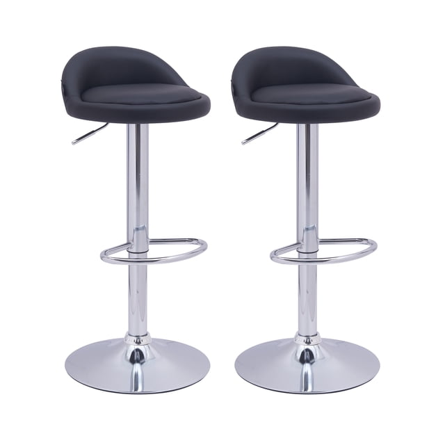 Set 2 Bancos Giratorios Modernos Con Respaldo Cocina/barra