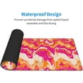 thumbnail image 2 of Psychedelic Liquid -Mouse Pad, Big Desk Mat, Extended Gaming Mouse Pad, Mouse Mat with Non-Slip Rubber Base ＆ Stitched, 31.5 X 11.8 in Large Desk Pad for Keyboard, Mouse, Home and Office, 2 of 5