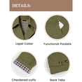 thumbnail image 5 of Tqcoqu Cropped Trench Coat for Women,Long Sleeve Double Breasted Lapel Casual Loose Fit Jackets with Pockets, 5 of 9