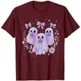 thumbnail image 4 of Karight Womens Fall Shirt Crew Neck Funny Ghost Graphic Tees Short Sleeve Thanksgiving Tops, 4 of 4
