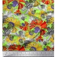 thumbnail image 1 of Soimoi Velvet Fabric Flower Artistic Fabric Prints by Yard 58 Inch Wide, 1 of 3