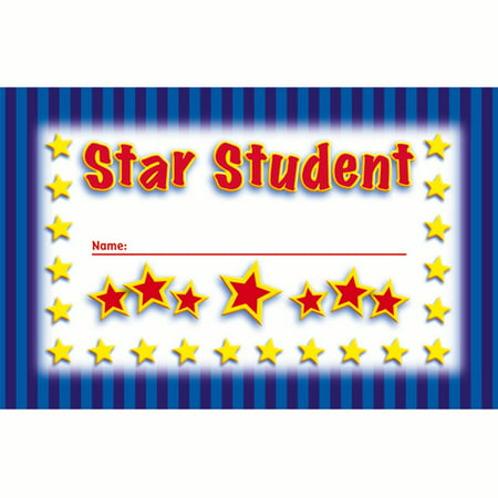 INCENTIVE PUNCH CARDS STAR STUDENT 36/PK