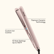 Conair InfinitiPRO Frizz-Free Titanium Ceramic 1 Flat Iron