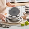 thumbnail image 6 of vancasso, Series ORI, 16-Piece Dinnerware Set, Stoneware Tableware Plate Set, Service for 4, Gray, 6 of 7