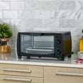 Mainstays 4 Slice Black Toaster Oven with DishwasherSafe Rack & Pan, 3