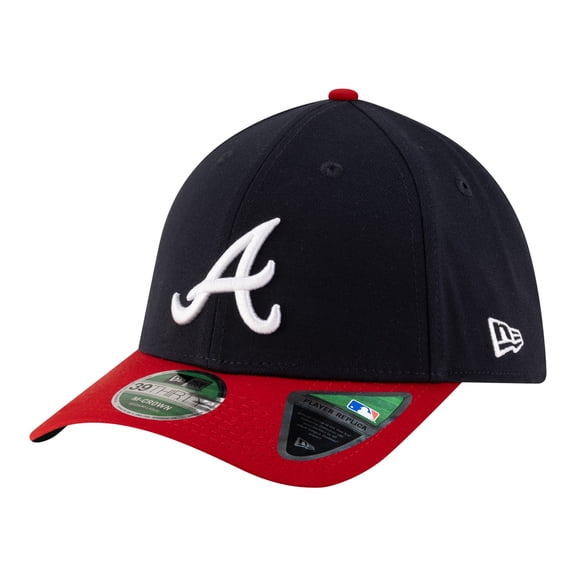 Men's New Era Navy Atlanta Braves Player Replica 39THIRTY M-Crown Flex Hat