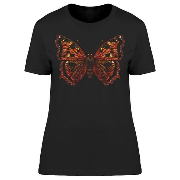 Tattoo Like Colorful Butterfly T-Shirt Women -Image by Shutterstock, Female Small