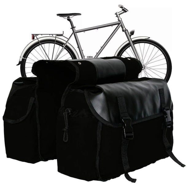 Sacoches De Vélo Arrière Double - 17 Litres - Imperméables - Pack Avec Réflecteurs