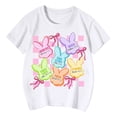 thumbnail image 4 of WOYY Easter T Shirt for Girls Rabbit Print Short Sleeve Crew Neck T-Shirt Top, Sizes 1-13, 4 of 4