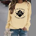 thumbnail image 2 of Raeneomay Women Tops Long Sleeve Shirts for Women Casual Winter Halloween Hoodless Round-Neck Loose Printed SweatShirts, 2 of 5