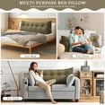 thumbnail image 4 of Lovote Large Headboard Pillow - Removable Cover | 100% Cotton Filling | Bolster for Daybed & Sofa, 4 of 7
