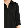 thumbnail image 2 of Time and Tru Women's Mini Shirt Dress with Sleeves, Sizes XS-3XL, 2 of 6
